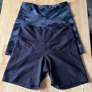 High Waisted PowerSoft Pocket Bike Shorts- Bundle of 2